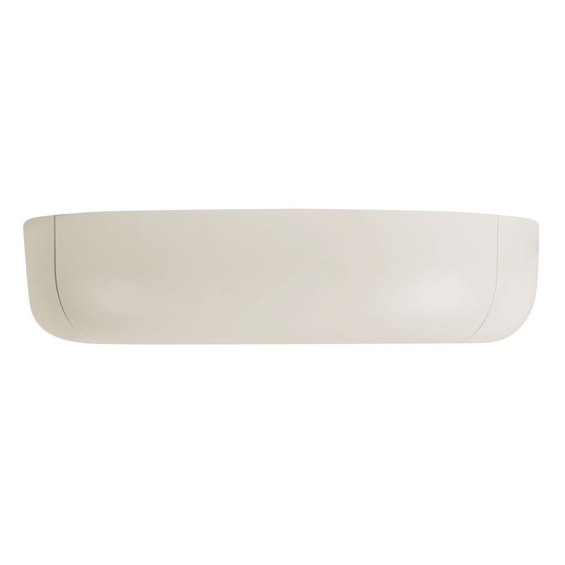 Folio 15-in Black dimmable LED Flush Mount, White