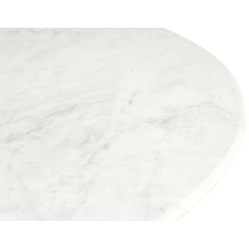 Liona Danise Marble And Wood Coffee Table, White