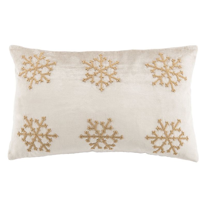 Kavanaugh Square Pillow Cover and Insert, Beige/Gold