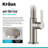 Oletto Single Handle Pull-Down Kitchen Faucet-53024492