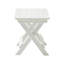 Chaise de table blanche pliable Hips White, avec 2 chaises et pliable rectangulaire blanche
