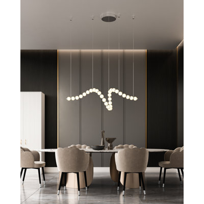 Akoya 23 - Light Dimmable LED Linear Chandelier