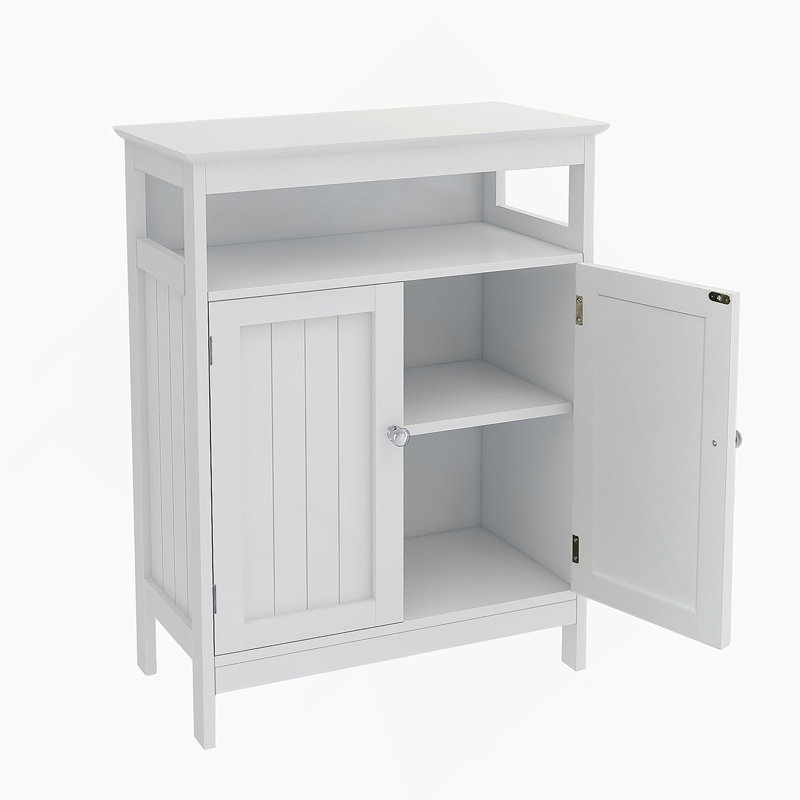 Bathroom Standing Storage With Double Shutter Doors Cabinet