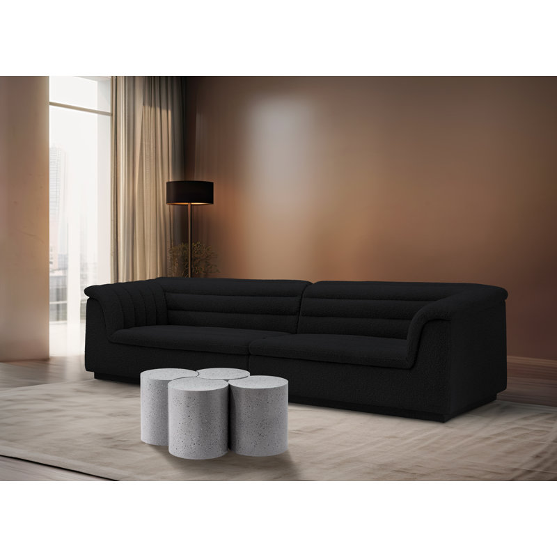 Ensemble de 4 tables de groupage Hylie, Blanc, H 18 po x L 41 po x l 30,25 po