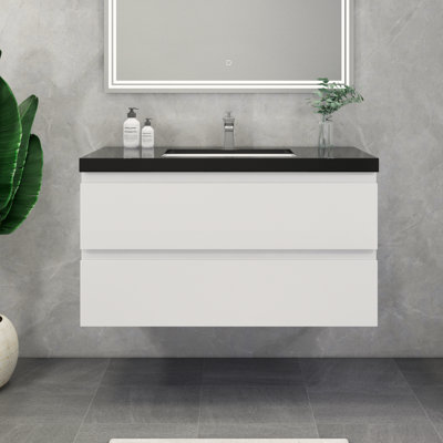 Ensemble de meuble-lavabo simple mural 42 po Castin