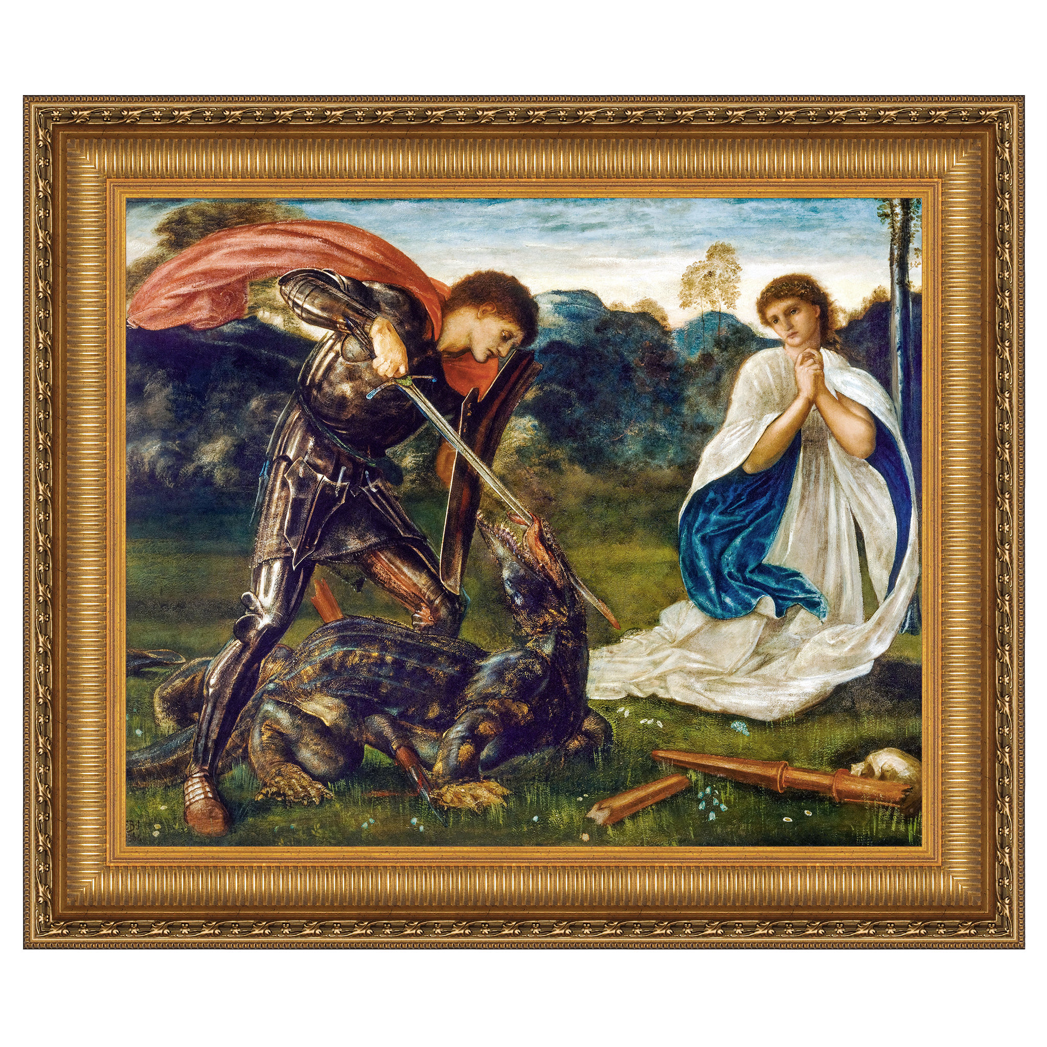 Design Toscano " The Fight Saint George Kills The Dragon VI " by Edward ...