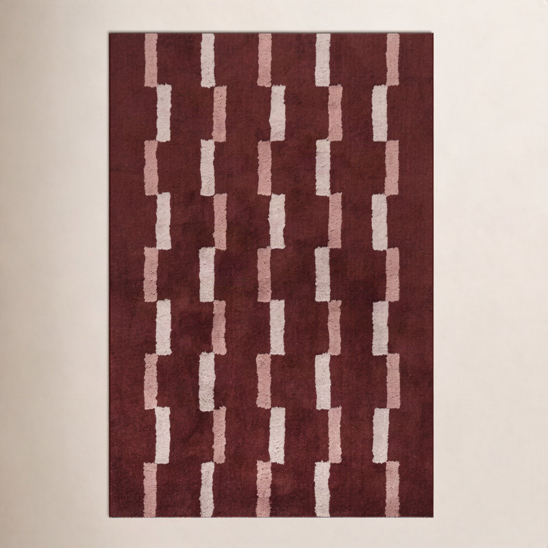 Sativae Geometric Rug, Rectangle 5' x 8'