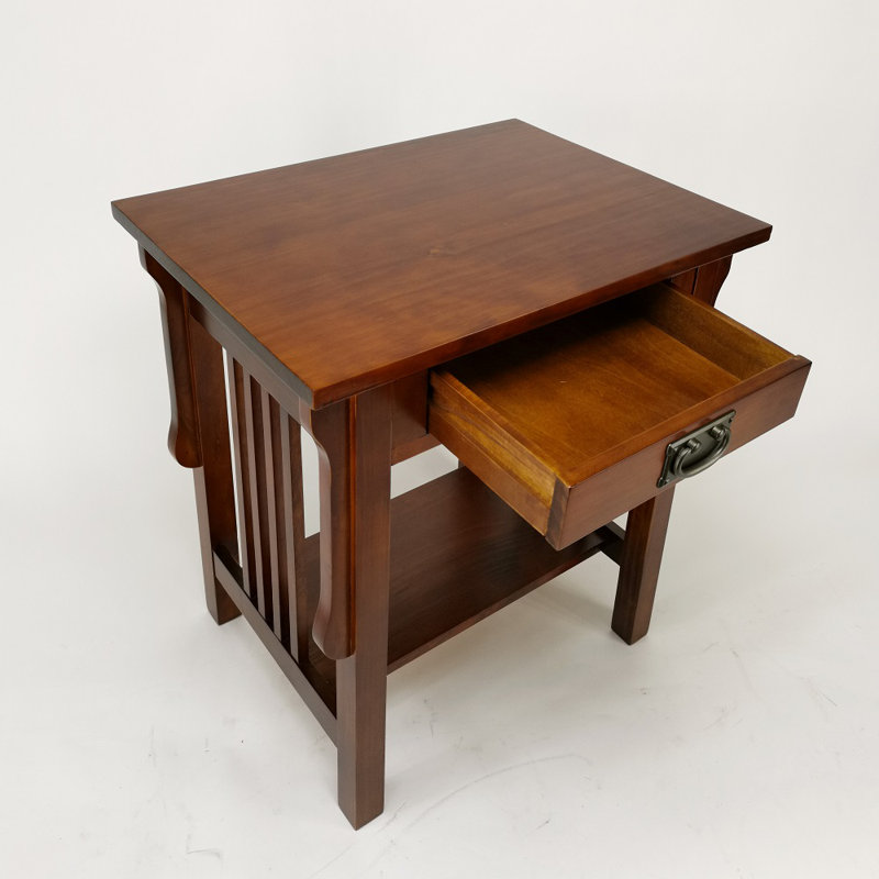 Hanning 24'' W Solid Wood Nightstand