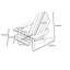 Chaise Adirondack pliante en plastique Henninger-572891723
