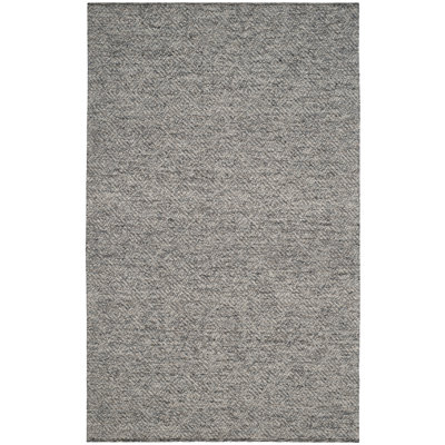 Zahid Hand Woven Wool/Cotton Geometric Rug in Camel/Gray
