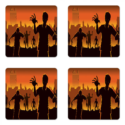 Square 4 Piece Coaster Set