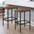 Eva-Maria Counter Stool with Metal Frame (Set of 2)