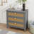 Natural 3 Drawer Storage Cabinet For Bedroom, Living Area - Gray In Gray, Made Of With , Suitable Various Rooms-249211403
