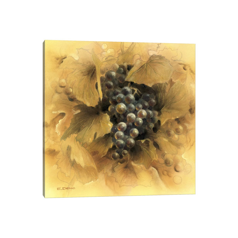 Grapes II 1 Piece Wrapped Canvas Wall Art, 30.48 cm H x 30.48 cm W