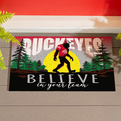Ohio State University Bigfoot PVC Doormat, 28 in x16 in