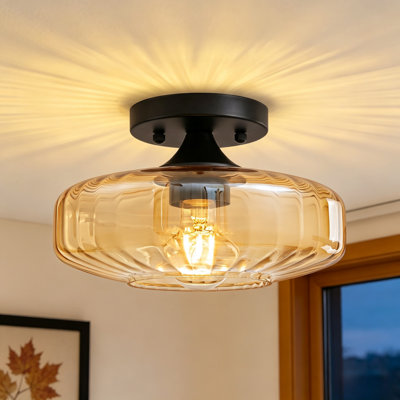 9.84-In Semi Flush Mount Ceiling Light