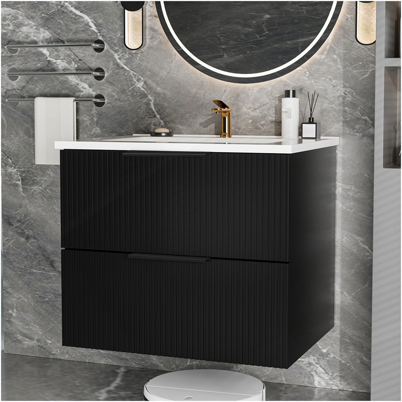 060 Armoire noire sans lavabo, Noir
