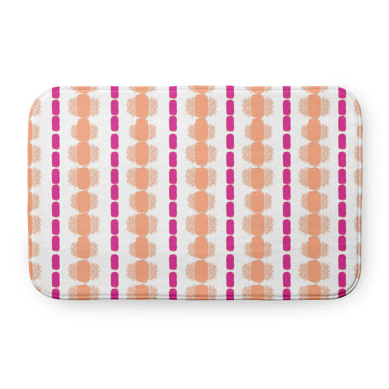 Tapis de bain Funky Junky, L 21 po x L 34 po, Rose