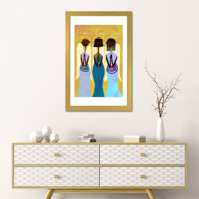 Peace, Love, Joy - Wall Art Print - Framed Fine Art Paper