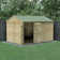 Beckwood 7 ft. 8 in. W x 11 ft. 10 in. D Solid Wood Apex Garden Shed