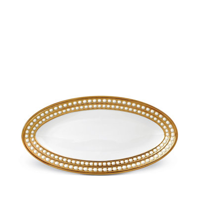 Perlee Gold Oval Platter