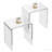 Acrylic End Table, 2 Pcs C-Shaped Lucite Side Tables, Clear Acrylic Side Table