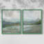 Impression encadrée Azure Valley I-Premium - prête à être accrochée - aucun clou requis - aucun clou requis-814544659-814544660