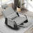 Rocking Chair With Retractable Footrest And Adjustable Backrest-429666446