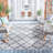 Murielle Performance Machine Washable Geometric Indoor/Outdoor Area Rug-1268133539