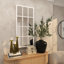 Miroir mural en bois blanc