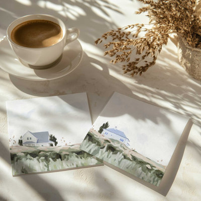 Quiet Home Escape Set of 2 Canvas Prints in a Frame