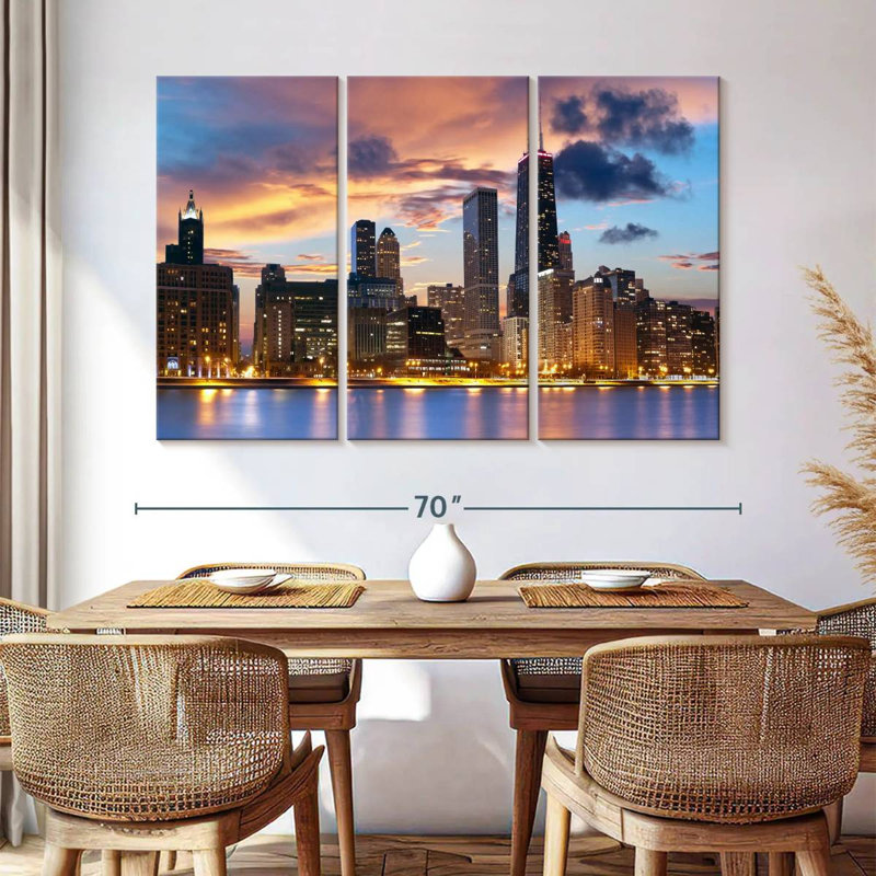 Horizon de Tergel Urban Chicago, H 42 po x l 65 po