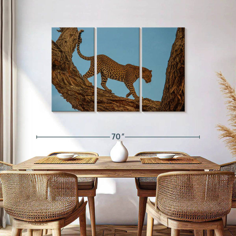 Brampt Leopard Tree Walk, 36" H x 57" W
