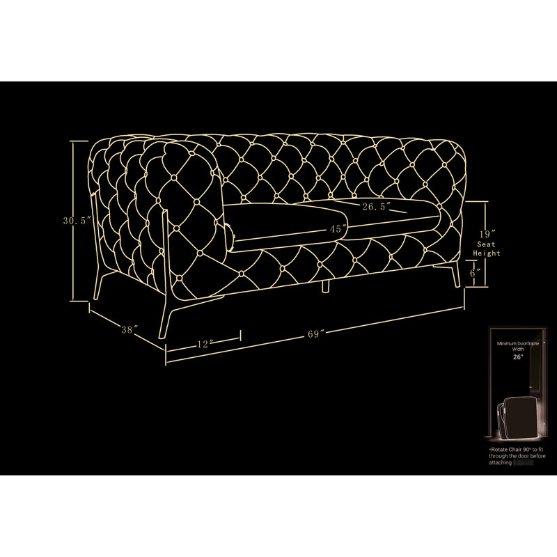 Cuir recouvert de bois franc et de mousse