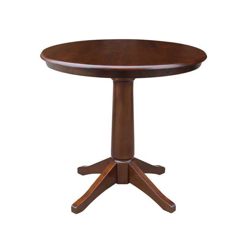 Table de salle à manger Imilia, Espresso, H 29,9 po x L 36 po x l 36 po