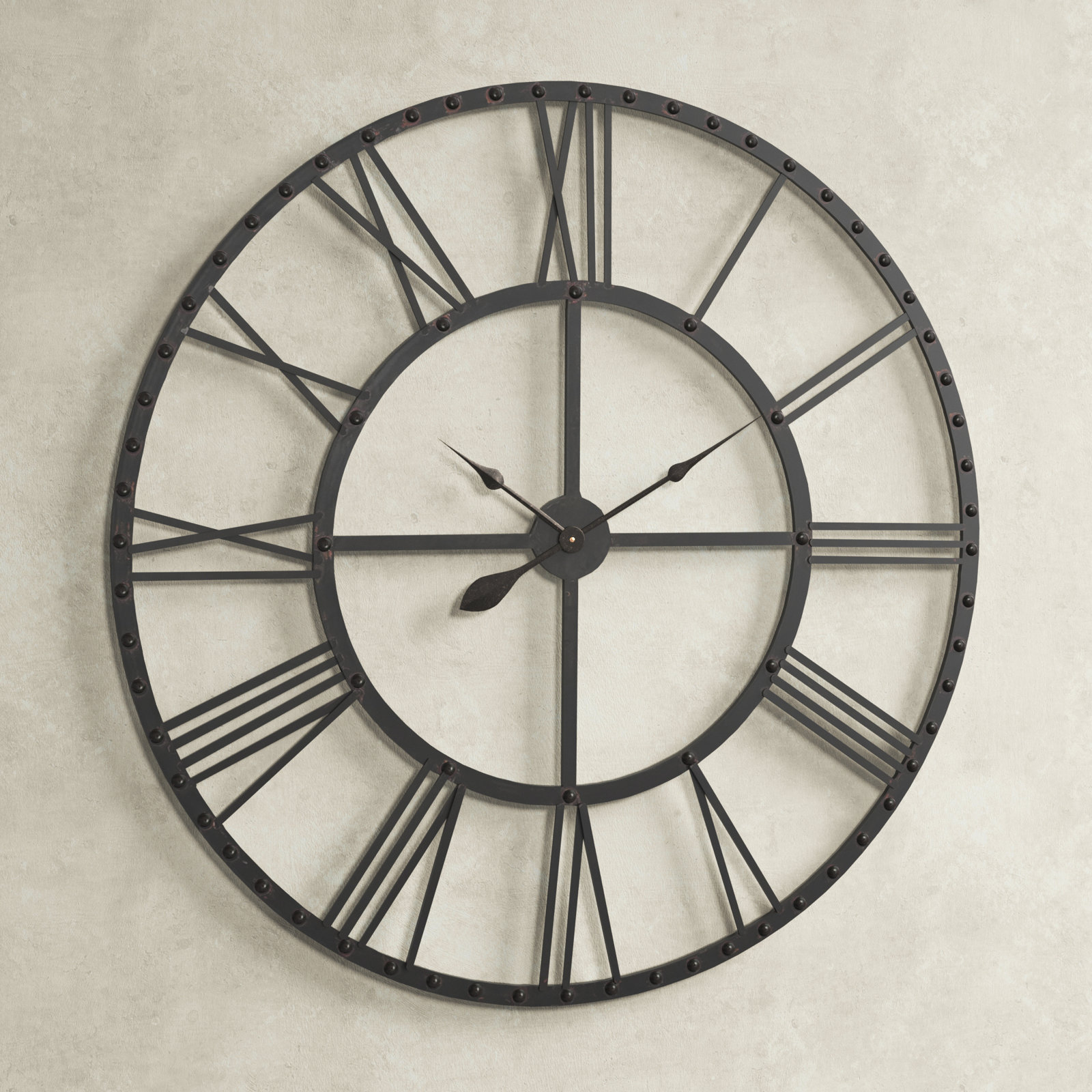 Acerra 44.5'' Metal Wall Clock