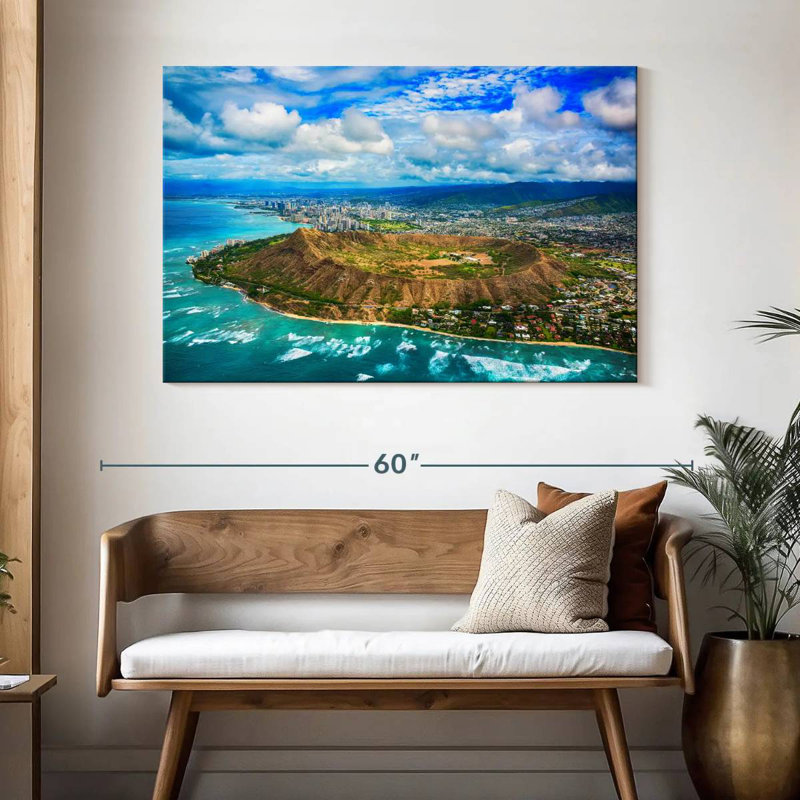 Gillard Diamond Head Hawaii, H 32 po x l 48 po