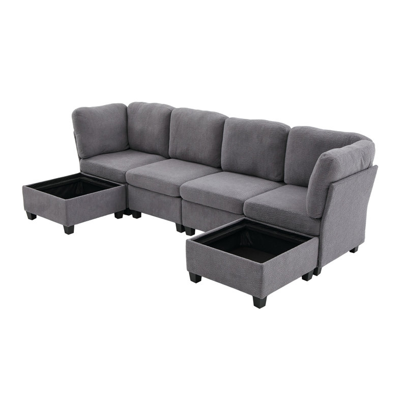 Canapé modulaire modulaire, Gris