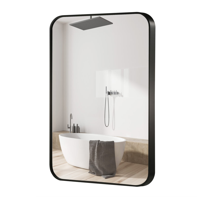 Miroir de salle de bain 32 po x l 24 po, Noir