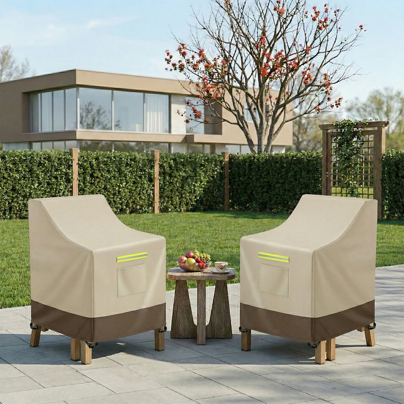 600D Heavy Duty All-Weather Patio Chair Sofa Covers, Waterproof UV Resistant Deep Seat Cover for Outdoor Furniture