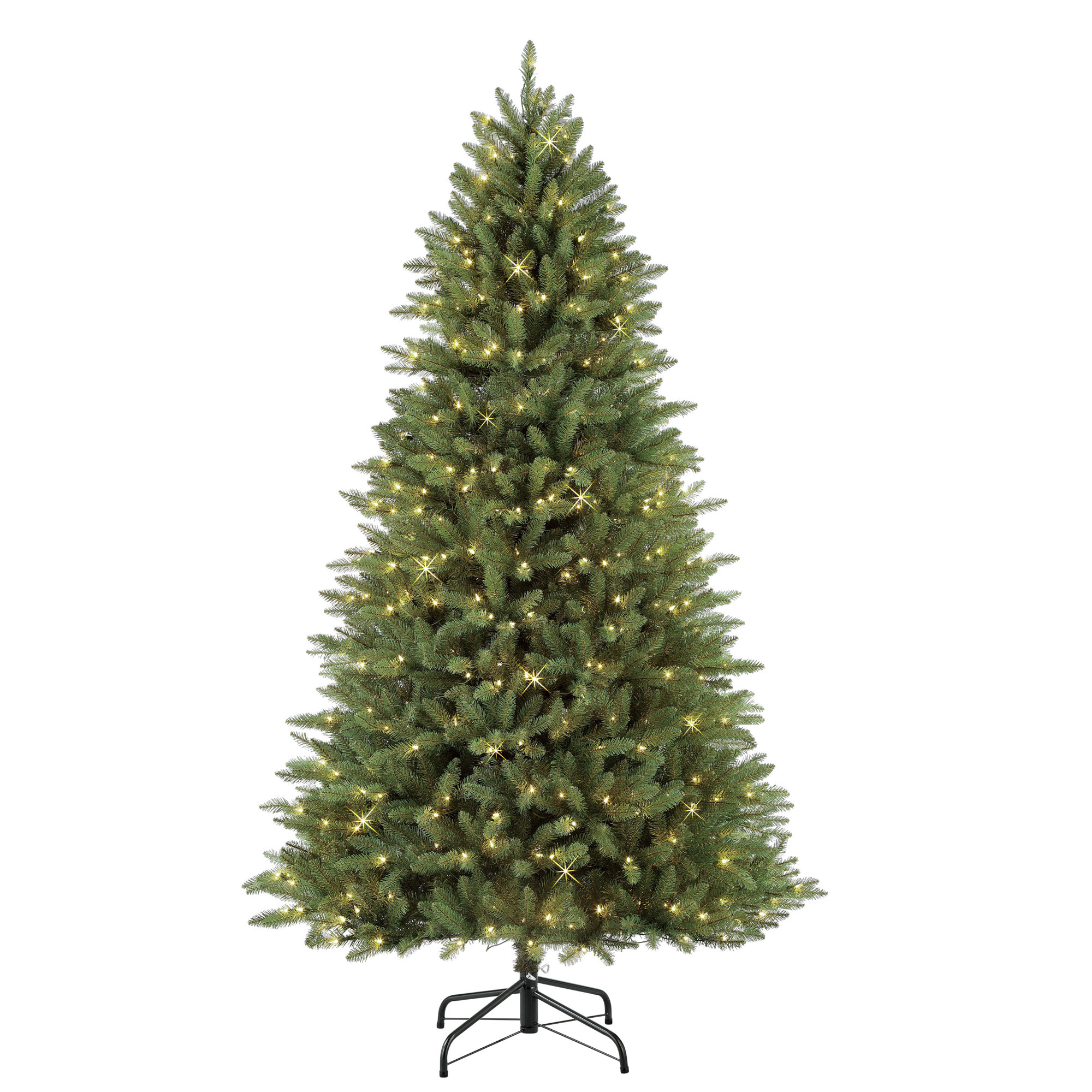 90' Lighted Artificial Fir Christmas Tree