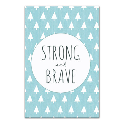 Art sur toile solide et courage Brannon