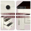 Table de chevet 2 tiroirs Modern Farmhouse avec station de charge et rangement ouvert (ensemble de 2)-387526233-387951565