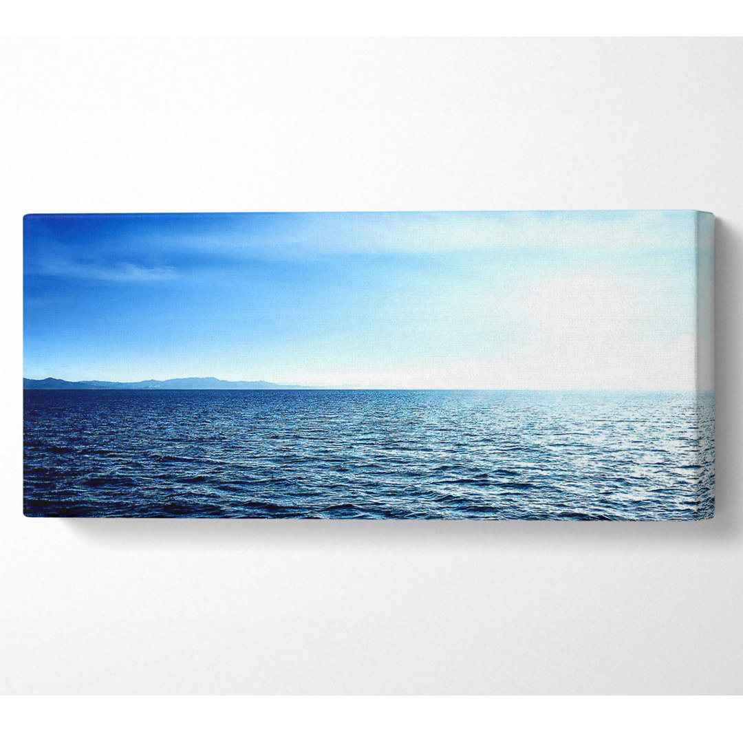 Blaues Meer Panoramaleinwand