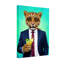 Animaux léopard en costume avec cocktail et cigare-1250840129