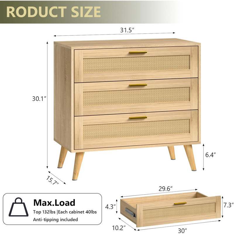 Commode 3 tiroirs