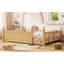 Grands lits avec rangement, panneau de fibres à densité moyenne en bois de style Montessori pour chambre d'enfant