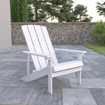 Commercial All-Weather Adirondack Chair in Faux Wood