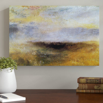 Seascape with Storm Coming by J.M.W. Turner - Wrapped Canvas - Framed Print