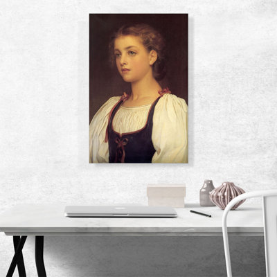 «Biondina 1879» par Frederic Leighton, reproduction d'art sur toile tendue